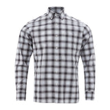 Elegante camisa de hombre de algodón gris