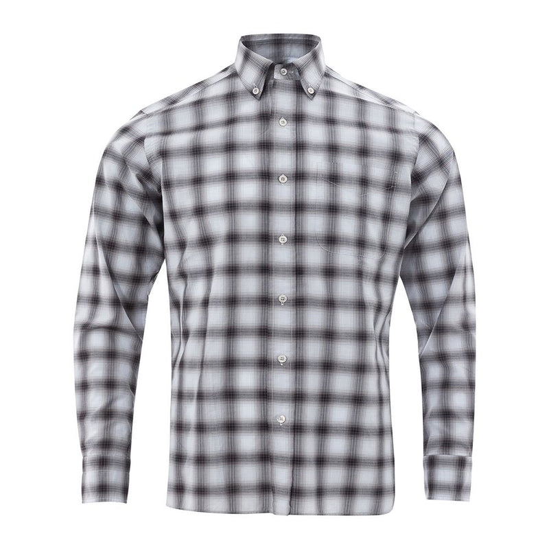 Chemise élégante en coton gris