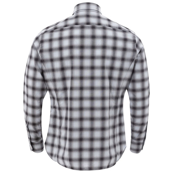 Chemise élégante en coton gris