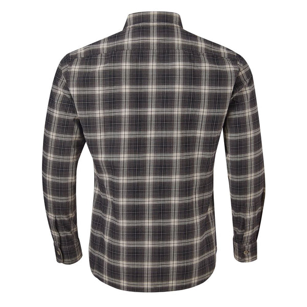 Elegante camisa de algodón gris para hombres