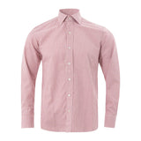 Elegante camisa de hombre rosa de algodón