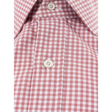 Chemise pour hommes roses en coton élégant