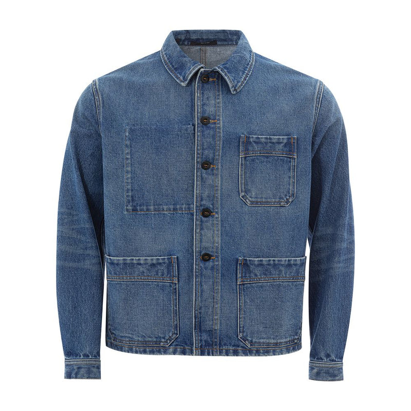 Elegante mehrfarbige Jeansjacke für Männer