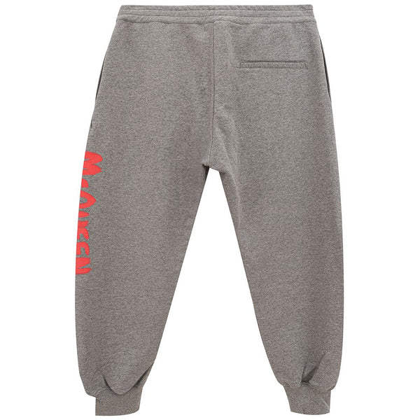 Pantaloni di miscela di cotone grigio chic