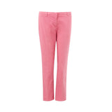 Eleganti pantaloni rosa di cotone per uno stile sofisticato