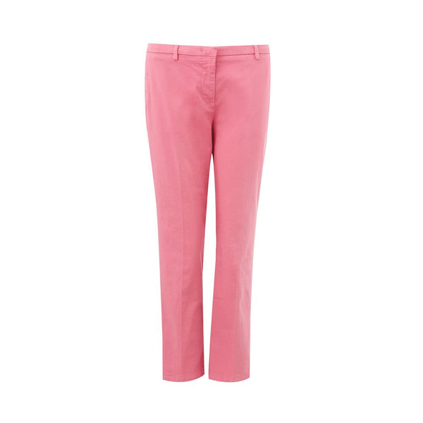 Pantalon rose en coton élégant pour style sophistiqué