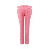 Elegant Cotton Pink Trousers for Sophisticated Style