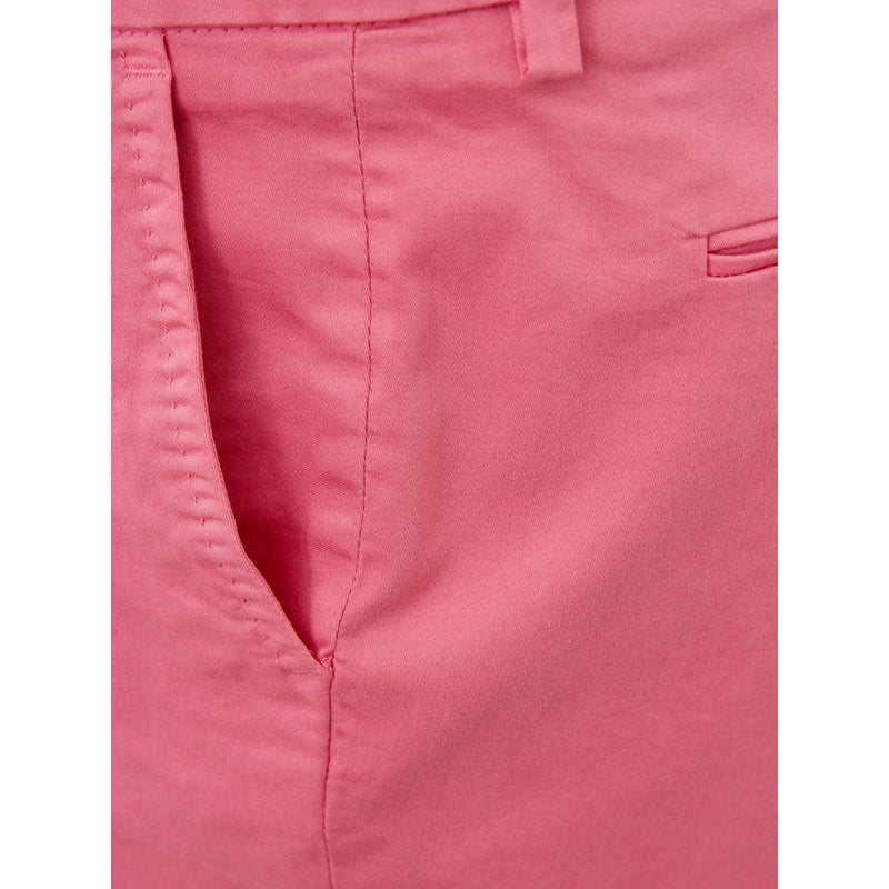 Eleganti pantaloni rosa di cotone per uno stile sofisticato