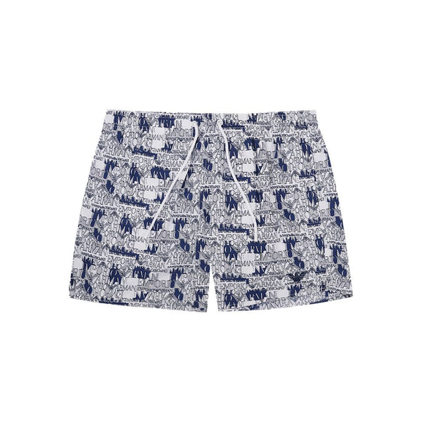 Shorts de natation en polyester blanc élégant