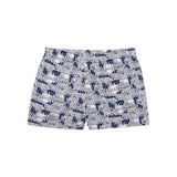 Elegante Weiße Polyester -Schwimmshorts