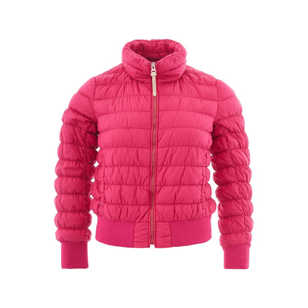 Fuchsia -Eleganz -Polyamidjacke