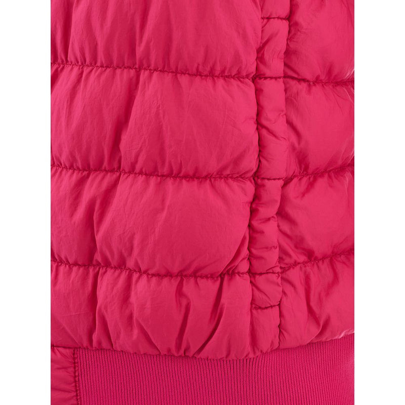 Chaqueta de poliamida de elegancia fucsia