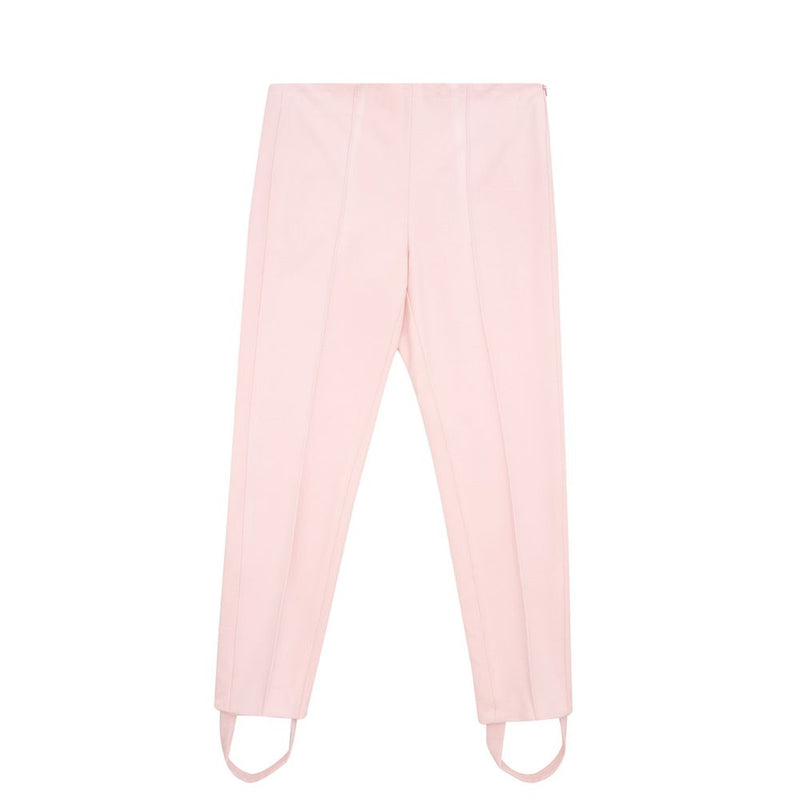 Elegantes pantalones de viscosa rosa para estilo elegante