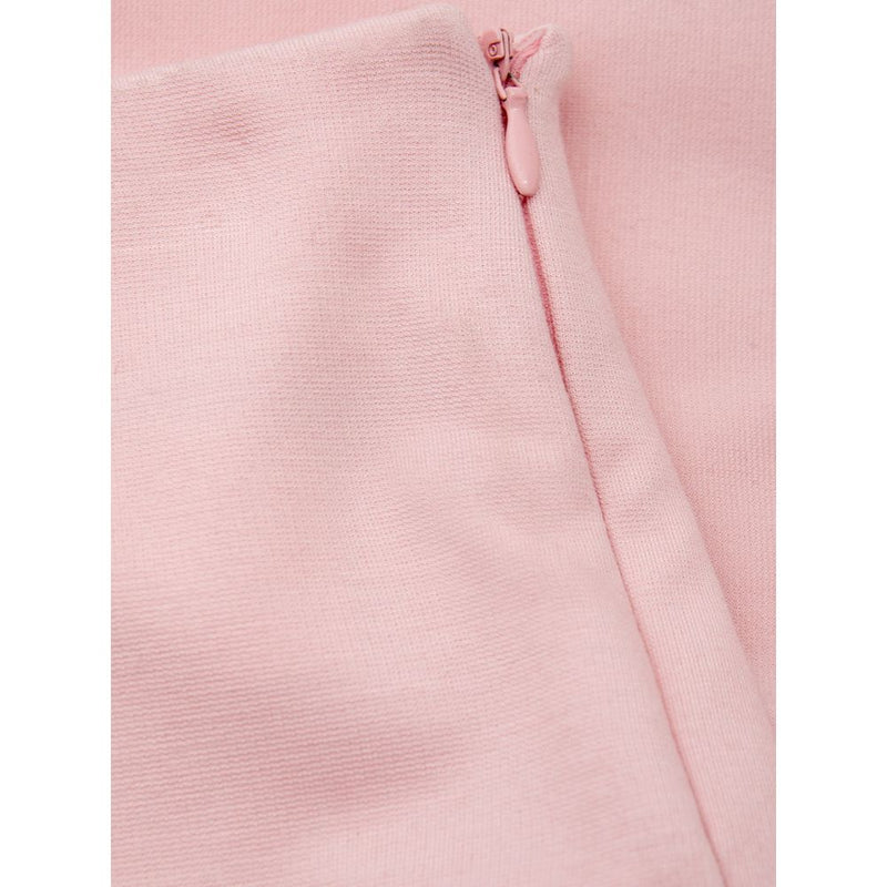 Elegantes pantalones de viscosa rosa para estilo elegante