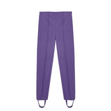 Elegantes pantalones de viscosa púrpura