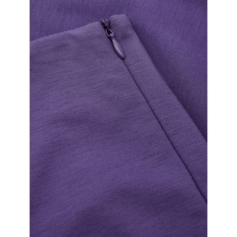 Eleganti pantaloni viscosi viola