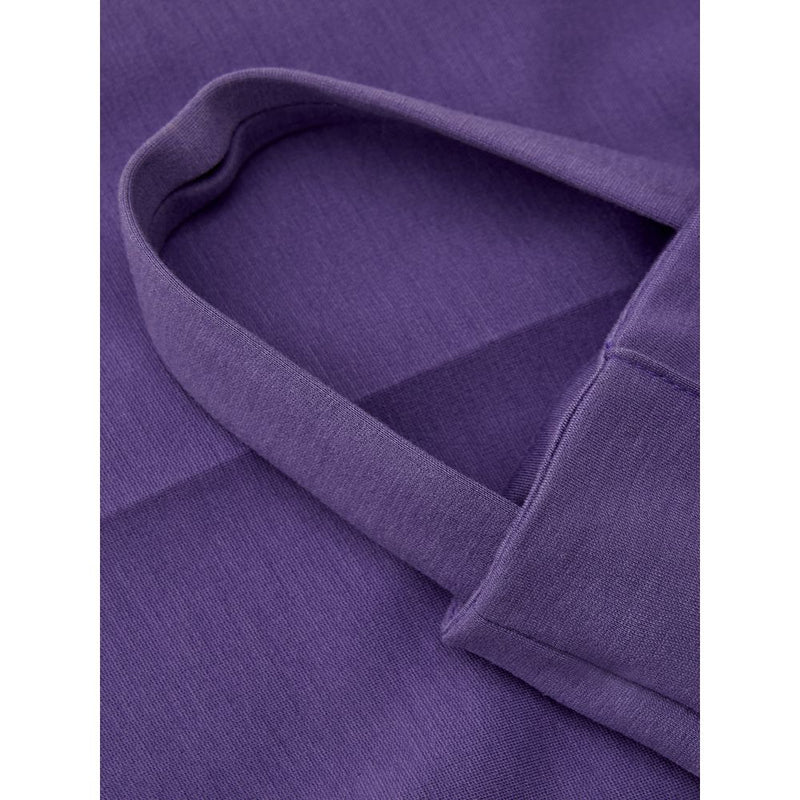 Pantalon viscose violet élégant