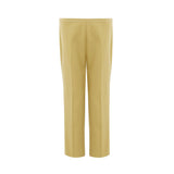 Golden Elegance Cotton Pants