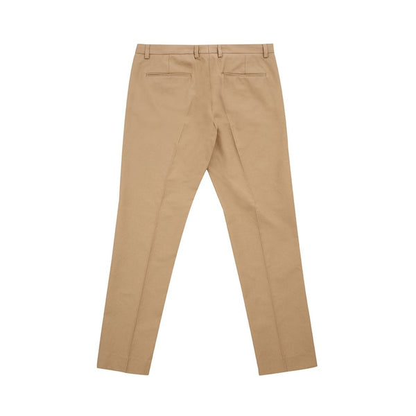 Pantalon en coton brun élégant pour femmes