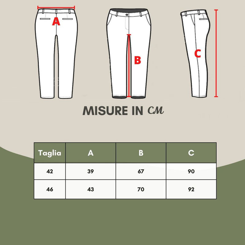 Pantalon en coton d'élégance dorée