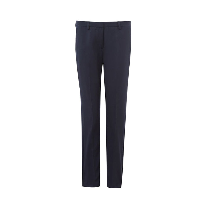 Pantalon en laine bleue élégante pour femmes