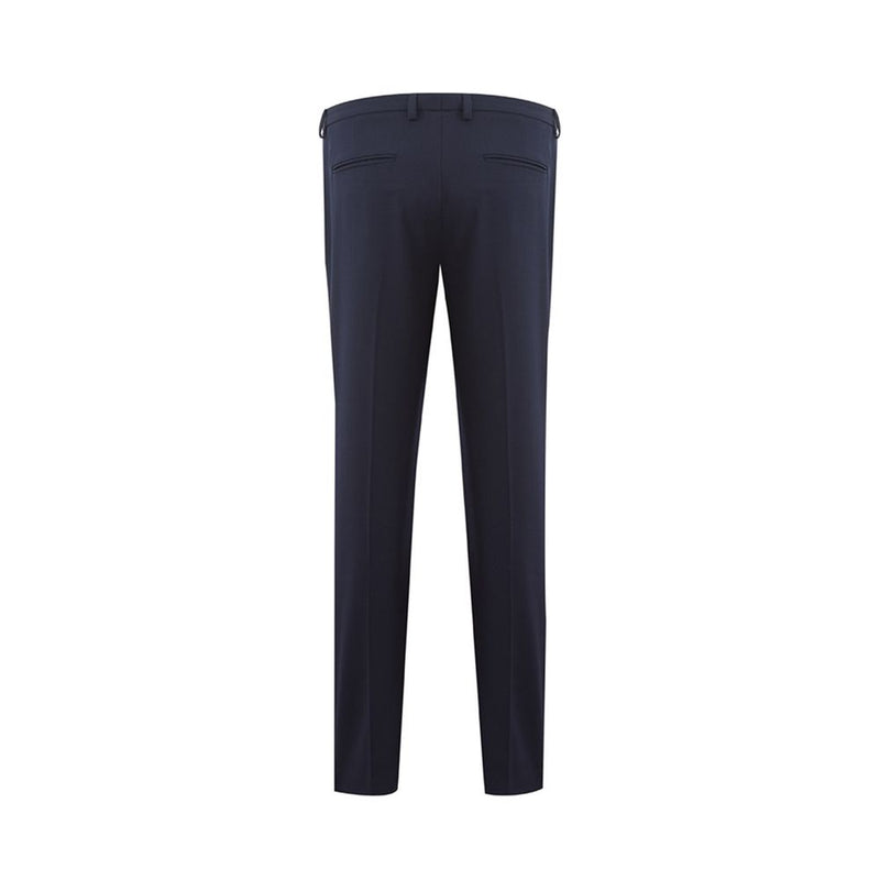 Pantalon en laine bleue élégante pour femmes