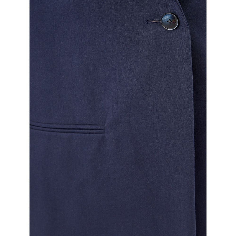 Elegance Cotton Lardini: Chic Blue Jacket