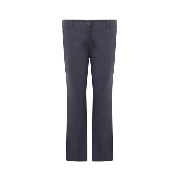 Pantalon en lin bleu chic