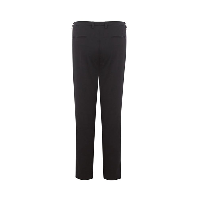 Elegancia italiana pantalones negros de algodón