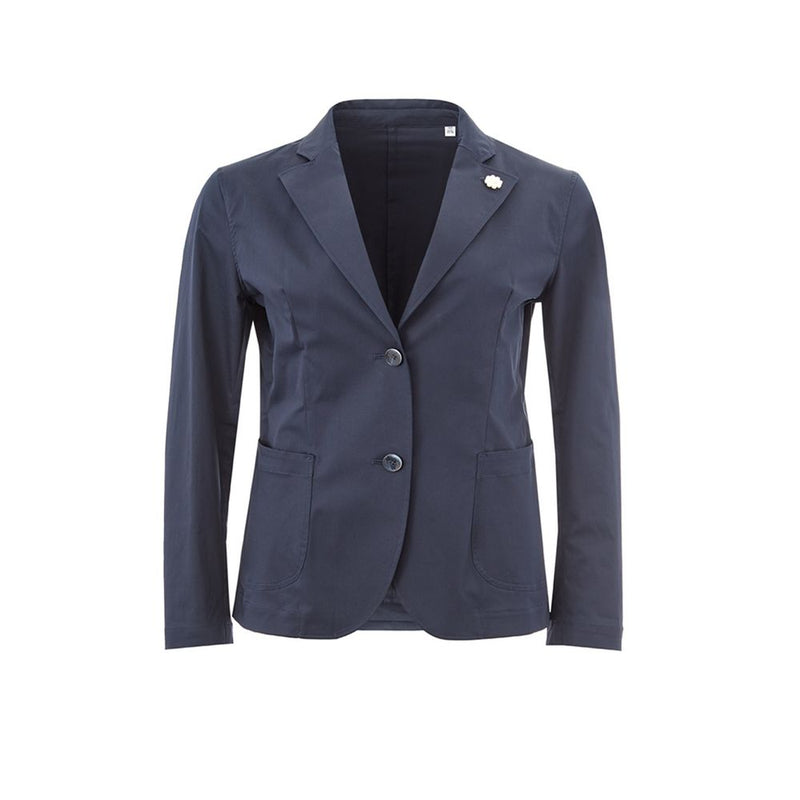 Veste en coton bleu élégant