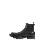 Botas de cuero negro elegantes para hombres