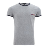 Elegante camiseta de algodón gris para hombres