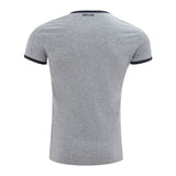 Elegant Gray Cotton Tee for Men