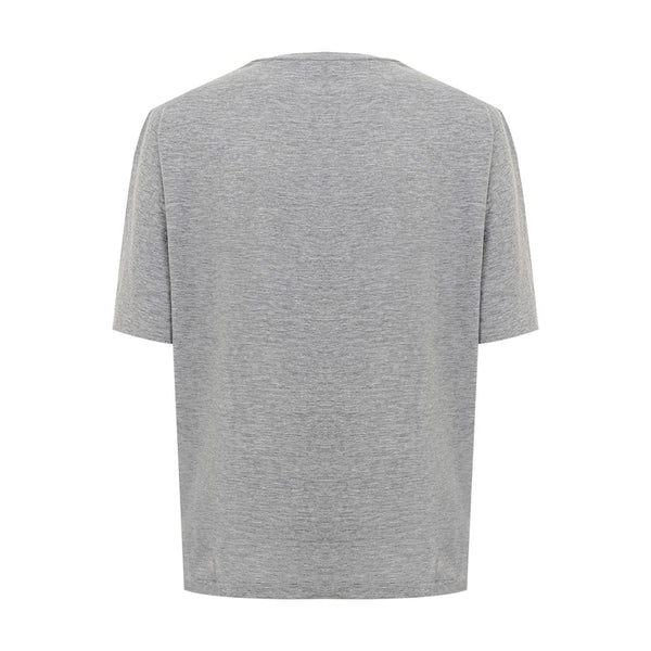 Elegant Gray Cotton Top for Women