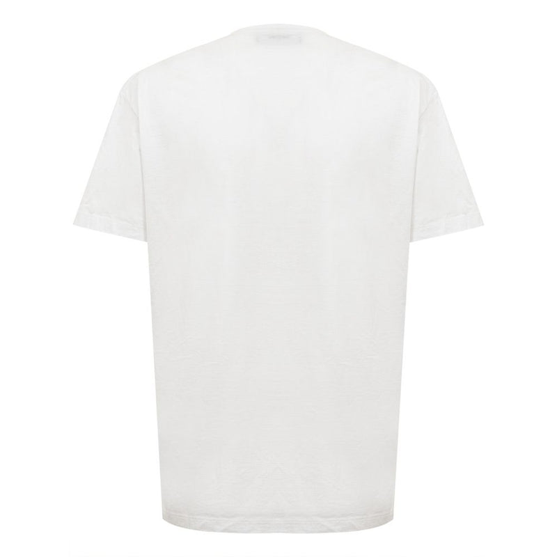 Chic White Cotton Staple Tee