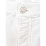 Eleganti pantaloni di cotone bianco