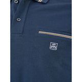 Elegant blau italienische Baumwollpolo -Hemd