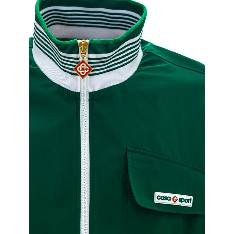 Veste en polyester vert