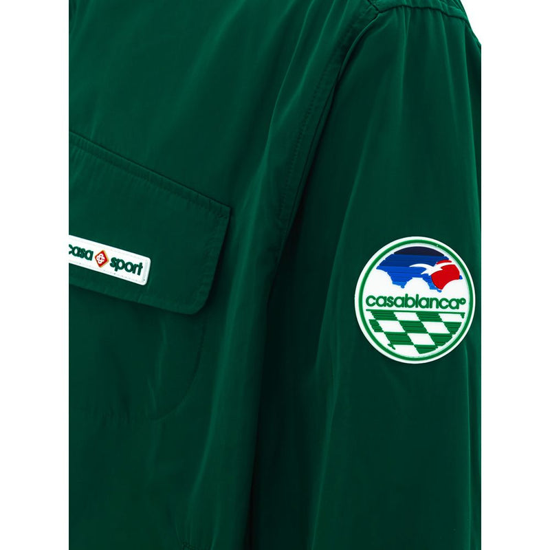 Veste en polyester vert