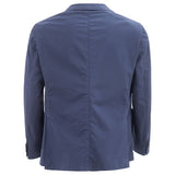 Elegant Italian Blue Cotton Jacket