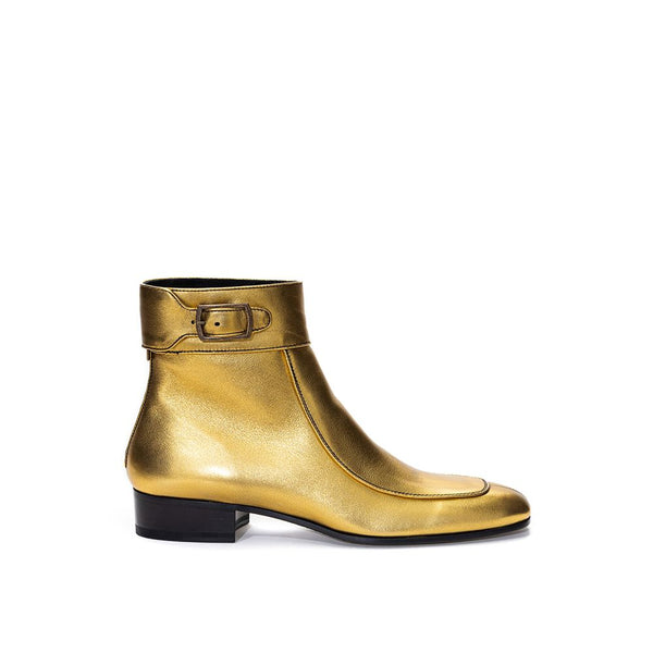 Gold Lederstiefel