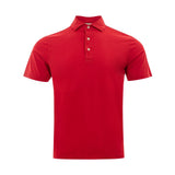 Elegante polo de algodón en rojo deslumbrante