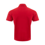 Elegante polo de algodón en rojo deslumbrante