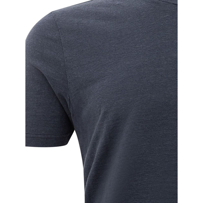 Gran Sasso T-shirt en coton gris élégant