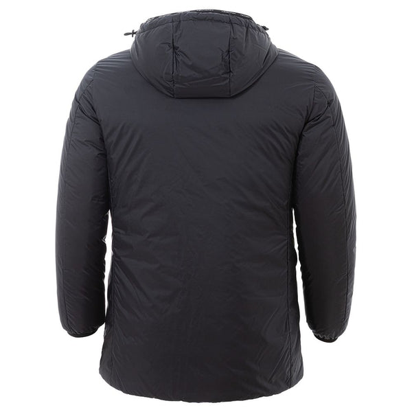 Chic Black Polyamide Jacket for Men