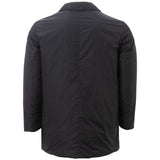 Sleek Black Polyamide Men's Jacket