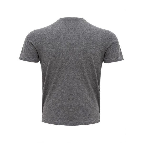 Elegant Gray Cotton T-Shirt for Men