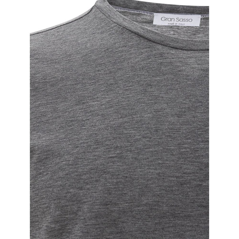 T-shirt en coton gris élégant pour hommes