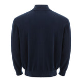 Blauer Baumwollpullover