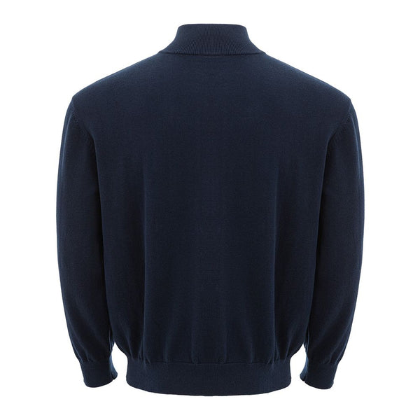 Maglione di cotone blu